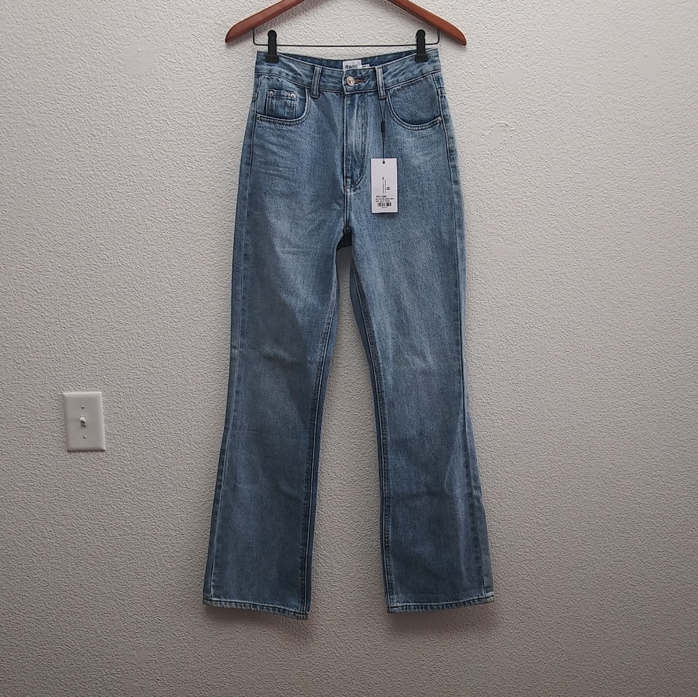 Princess Polly Straight Leg 100% Cotton Jeans